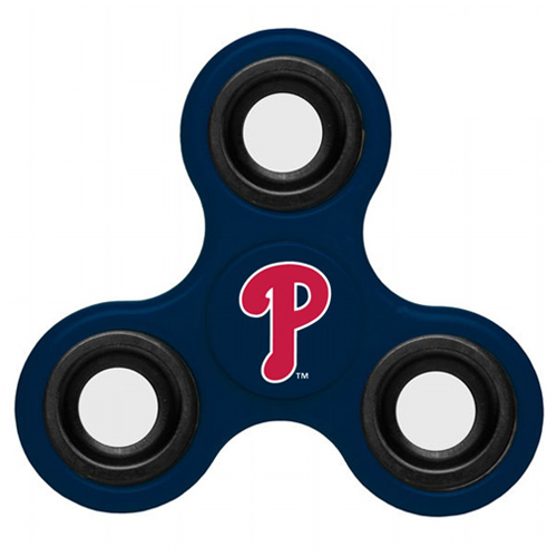 MLB Philadelphia Phillies 3 Way Fidget Spinner B56 - Navy